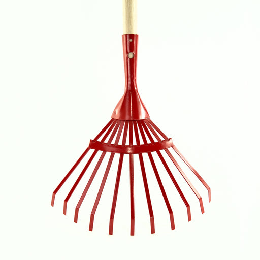 High Quality Gardening Tool for Children Gluckskafer Red Metal & Wood Leaf Rake 97cm from Australia