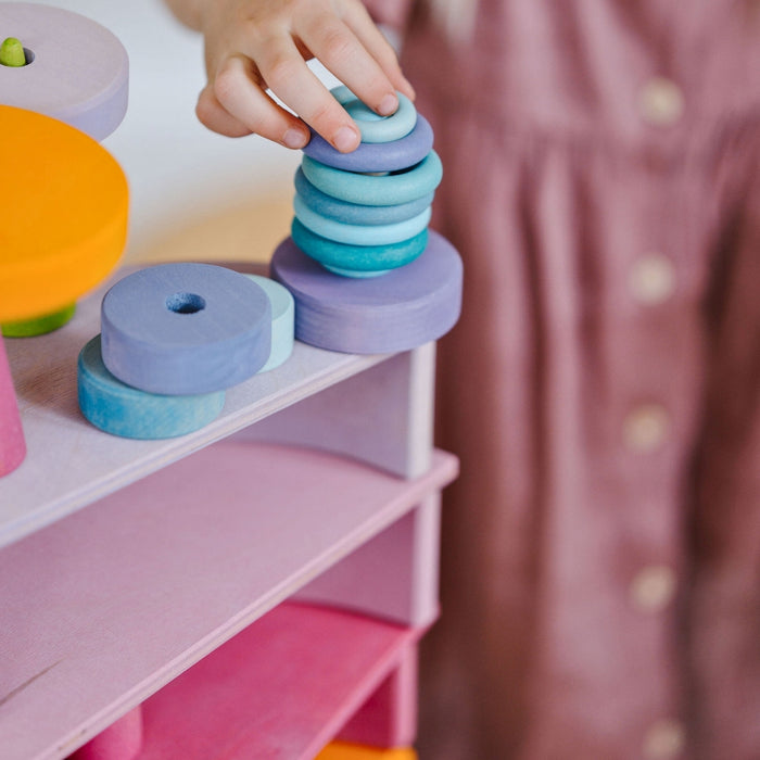 Grimm's Pastel Building Rings from Australia