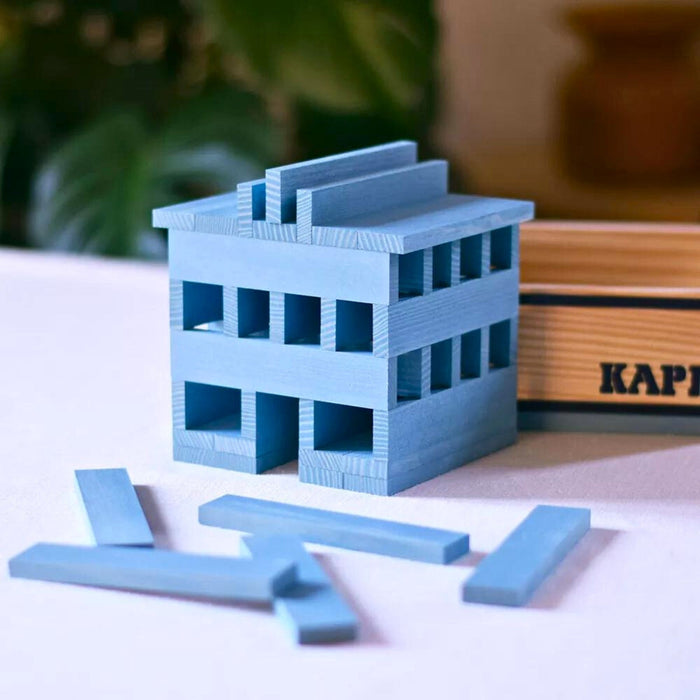 Kapla Wooden Building Planks 40 Light Blue Set from Australia