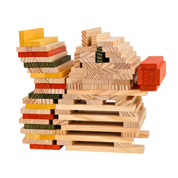 Kapla Challenge Wooden Building Planks 200 Autumn Set Box from Australia