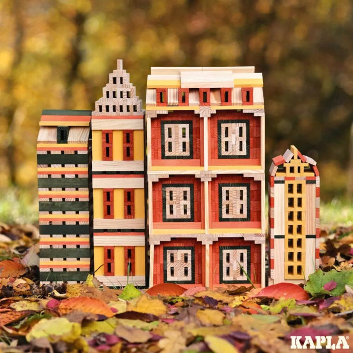 Kapla Challenge Wooden Building Planks 200 Autumn Set Box from Australia