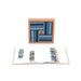 KAPLA Blocks Building Planks & Art Book 40 Two Colours Light Blue & Dark Blue Set from Australia