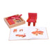 KAPLA Blocks Building Planks & Art Book 40 Two Colours Red & Orange Set from Australia