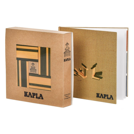 KAPLA Blocks Building Planks & Art Book 40 Yellow & Green from Australia