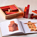 KAPLA Blocks Building Planks & Art Book 40 Two Colours Red & Orange Set from Australia