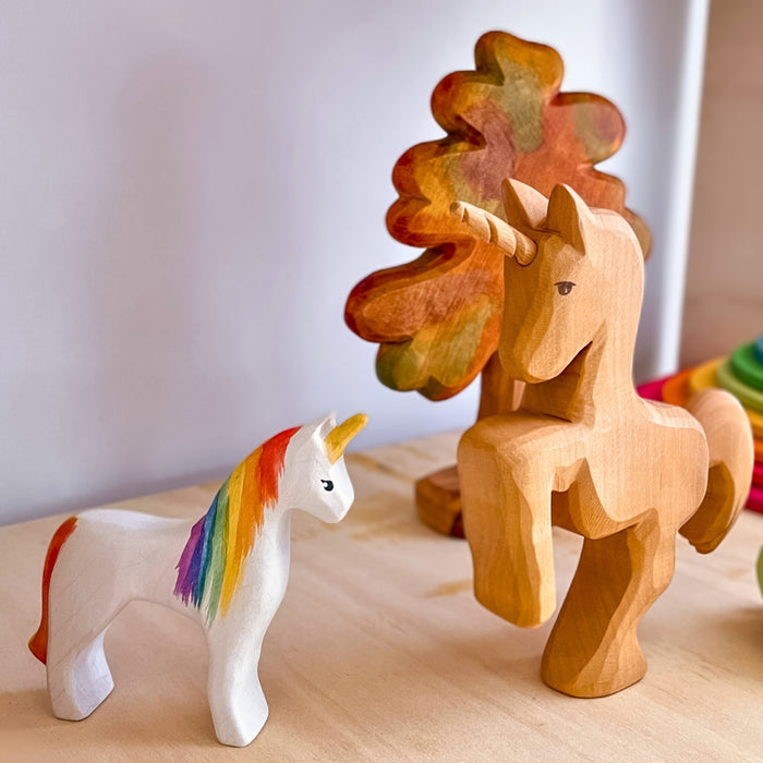 Unicorn Wooden Toys for Small World Play from Australia