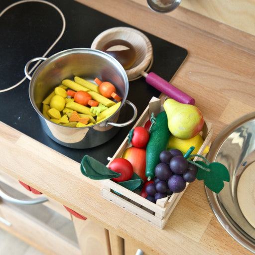 Erzi Wooden Play Food Pasta in a Tin from Australia