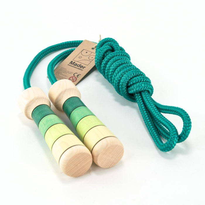 Mader Skipping Rope for Older Children (from 1.4m) - Coloured Handle Nylon  Rope