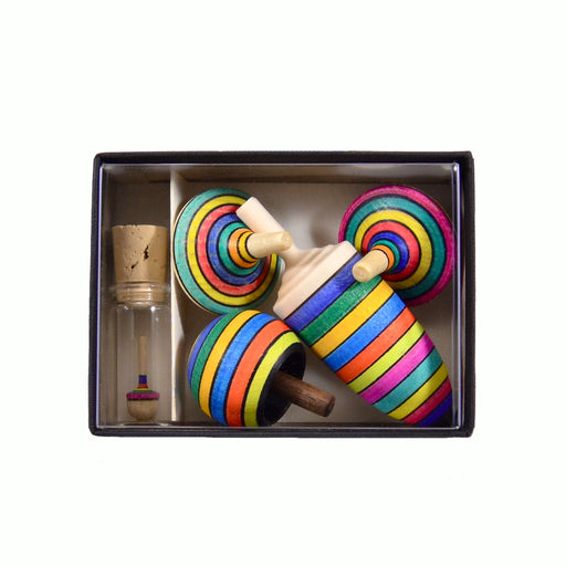 Mader Striped Spinning Top Learning Set of 5 from Australia