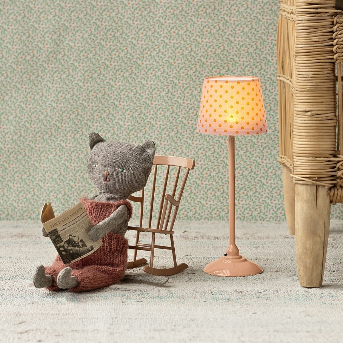 Maileg Miniature Doll House Floor Lamp from Australia