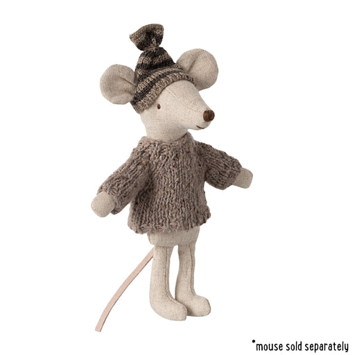 SS-5017421300 Maileg Knitted Sweater and Hat for Big Brother Mouse (2024)