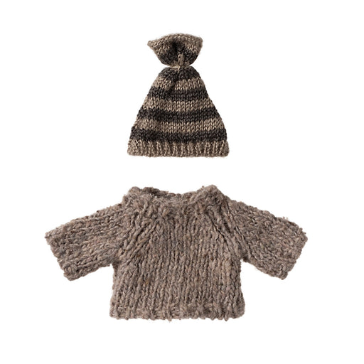 SS-5017421300 Maileg Knitted Sweater and Hat for Big Brother Mouse (2024)