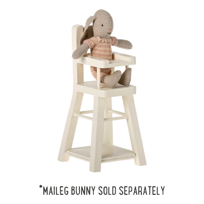 Maileg High Chair for Bunny & Rabbit - Micro White (2024)