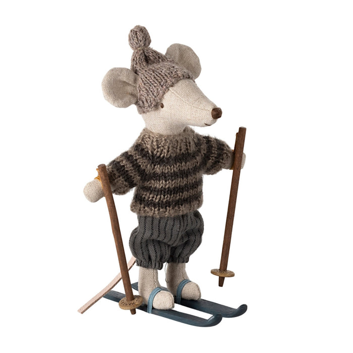 Ml-5017421100 Maileg Winter Mouse with Skis (2024) Big Brother Mouse