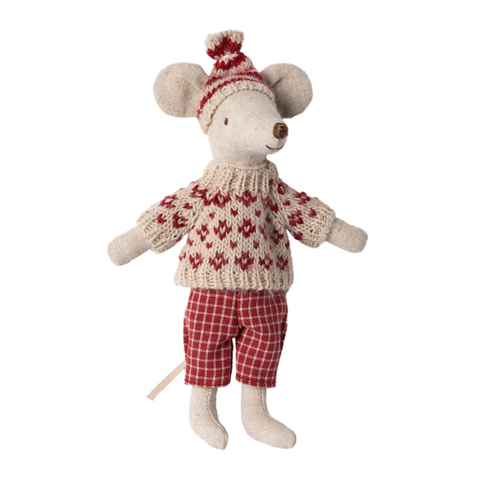 ML-5017430400 Maileg Winter Mouse with Skis (2024) Mum Mouse