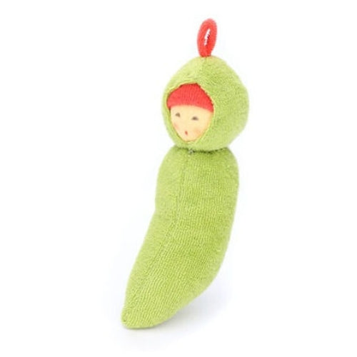 NC-905047 Nanchen Baby Rattle - Fruit & Veggie Doll Pea