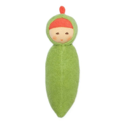 NC-905047 Nanchen Baby Rattle - Fruit & Veggie Doll Pea