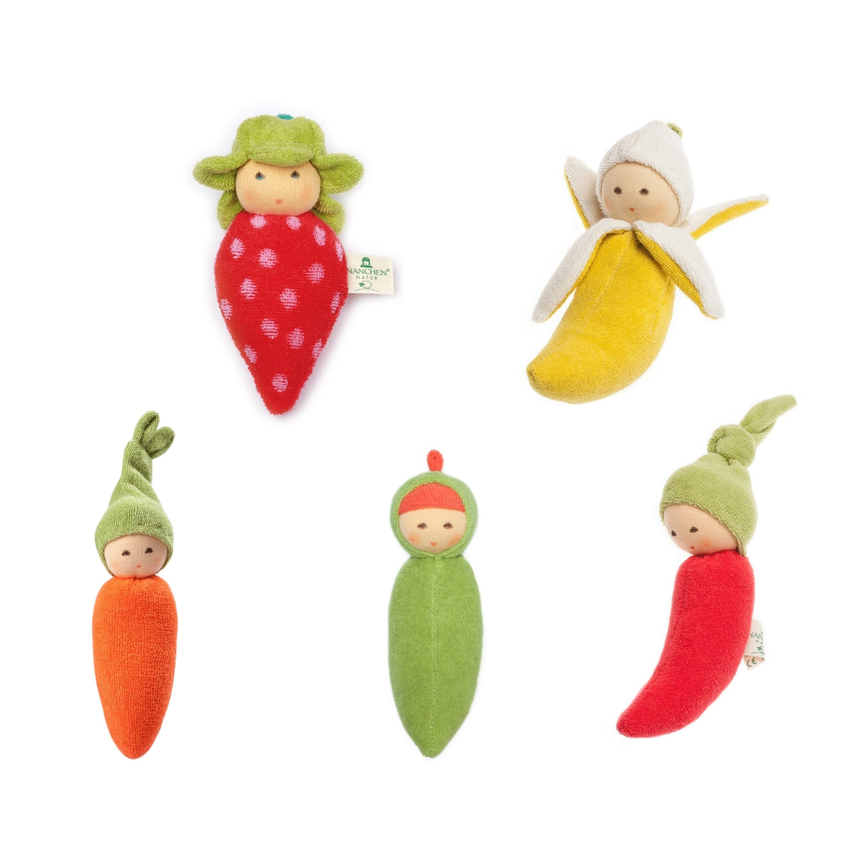 Nanchen Baby Rattle - Fruits & Vegetables