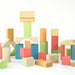 nic Wooden Toy Building Blocks 58 Blocks plant-based dyes from Australia