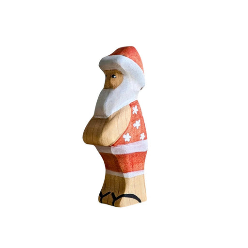 Wooden Toy Figure for Small-World Play from Australia NOM Handcrafted - Beach Santa