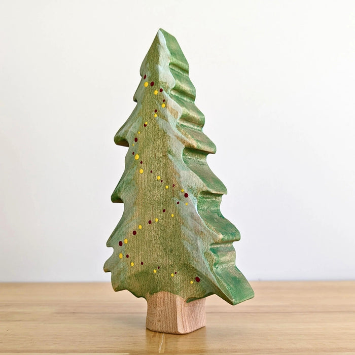 NOM Handcrafted Christmas Tree Wooden Toy Figure for Small-World Play from Australia