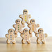 NOM Handcrafted Gingerbread Man Wooden Toy Figure for Small-World Play from Australia