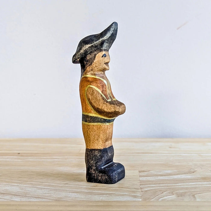 NOM Handcrafted Pirate Set Wooden Toy Figure for Small-World Play from Australia