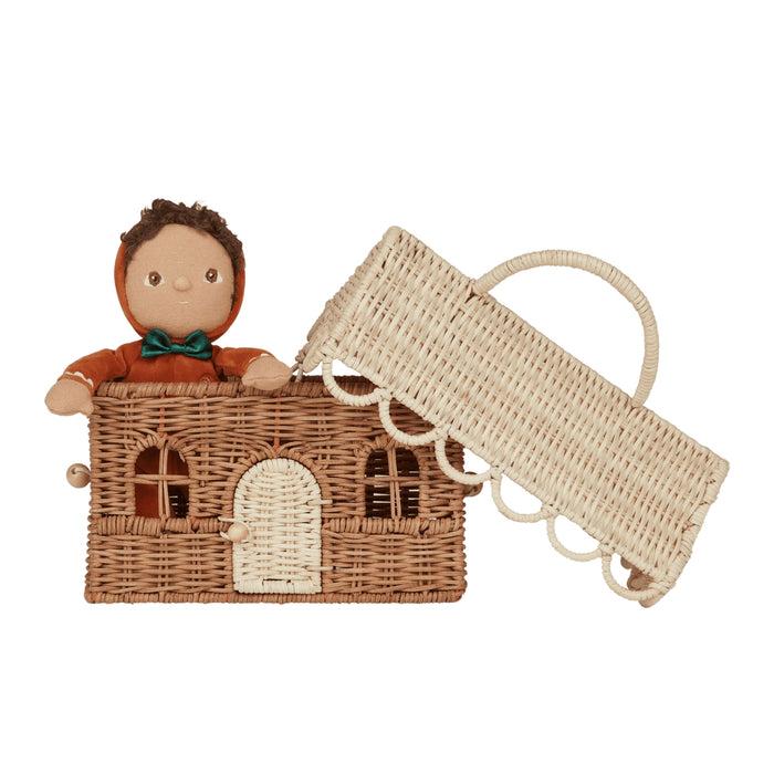 OEKTOY-CAS-NA-L Olli Ella Casa Clutch - Gingerbread