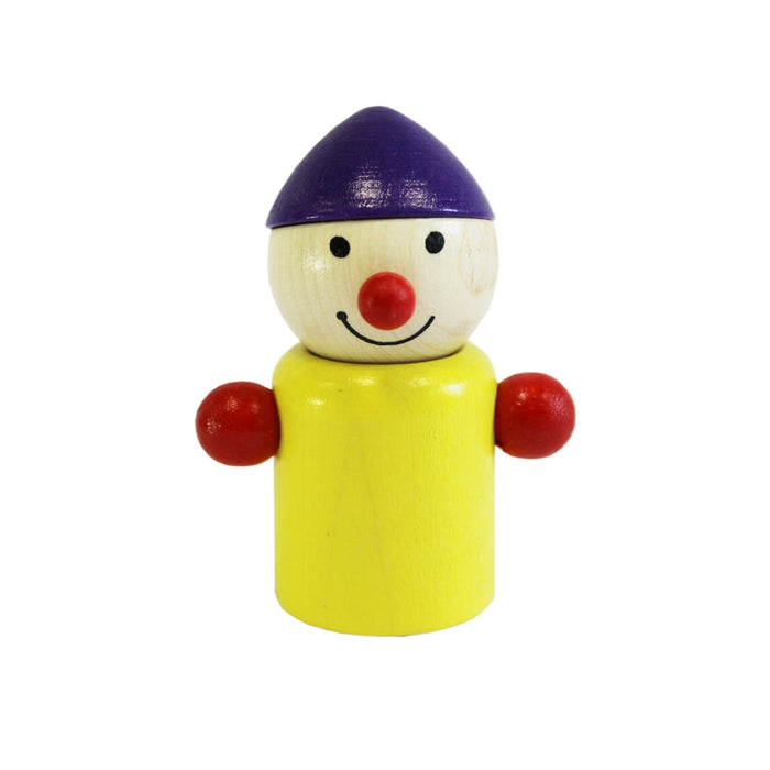 Pfingstweid Wooden Gnome Clown Peg Dolls from Australia