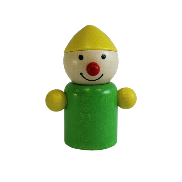 Pfingstweid Wooden Gnome Clown Peg Dolls from Australia