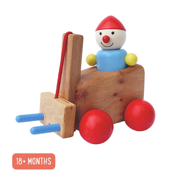 Pfingstweid German Wooden Toy Vehicle Forklift from Australia