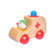 Pfingstweid German Wooden Toy Vehicle Ambulance with Horn from Australia