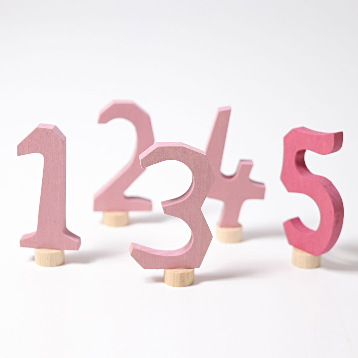 GR-04401 Grimm's Decorative Numbers Set 1-5 Pink