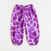 SS-312407 Sarah's Silks Pants - Purple Giraffe