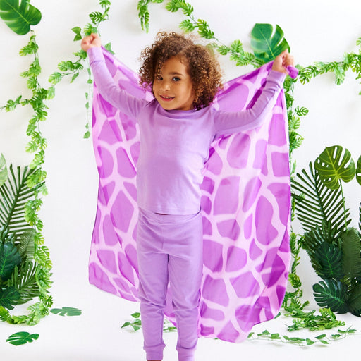 SS-502447 Sarah's Silks Playsilk - Purple Giraffe