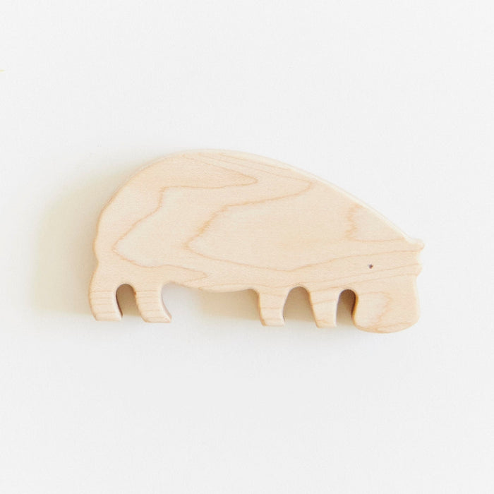 SS-12433 Sarah's Silks Wooden Hippo