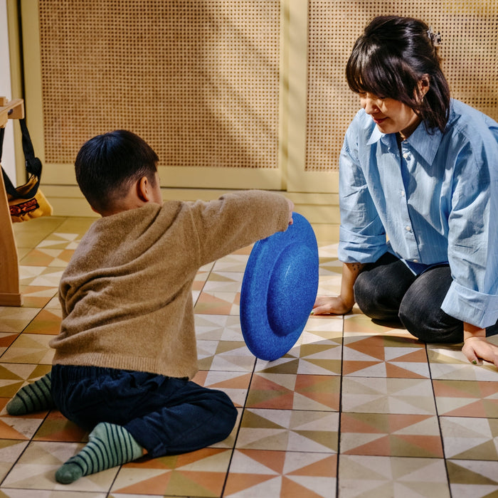 Stapelstein Round Balance Board, Stepping Stone, and Open Ended Toy in Blue from Australia