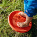 Stapelstein Round Balance Board, Stepping Stone, and Open Ended Toy in Red from Australia