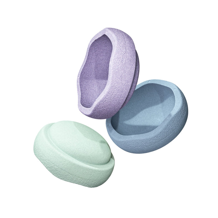 Stapelstein Balance Stepping Stones - Original, Set of 3, Cool Pastel Tones from Australia