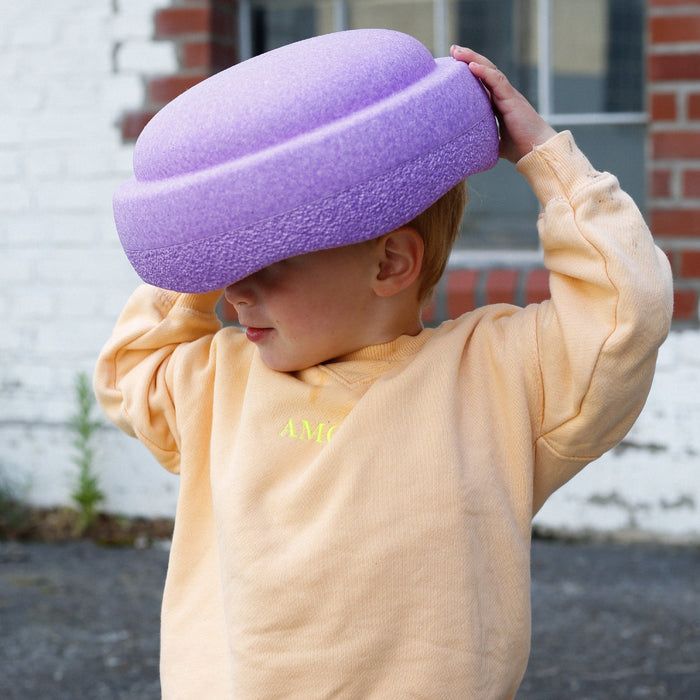 Single, Solid Colour Stapelstein Original Balance Stepping Stone in violet from Australia