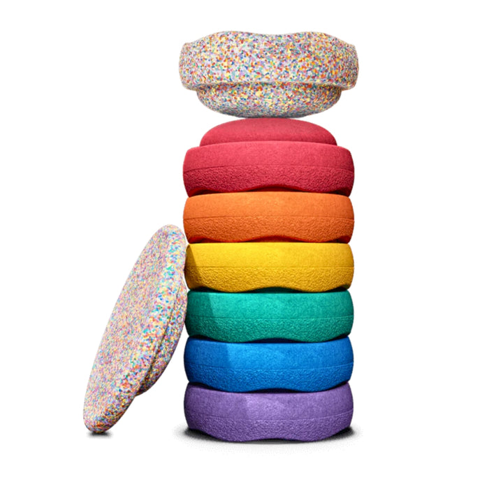 Stapelstein Balance Stepping Stones Rainbow Bundled Set from Australia