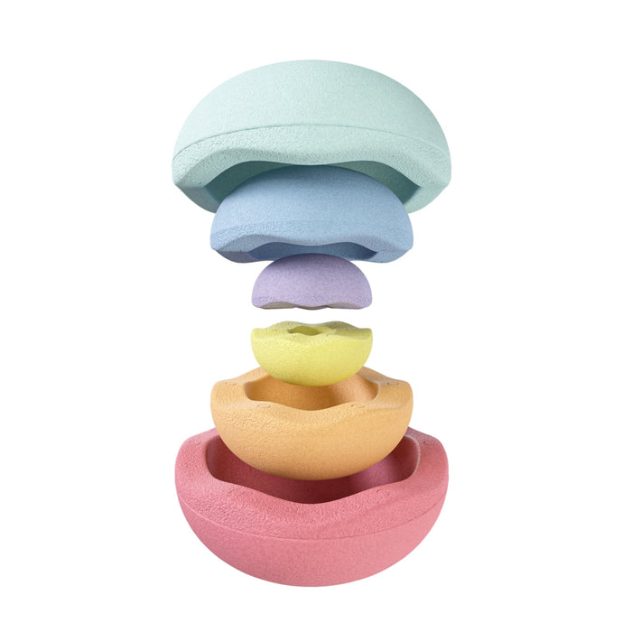 Set of 6 Rainbow Pastel Staplestein Balance Stepping Stones for Kids from Australia