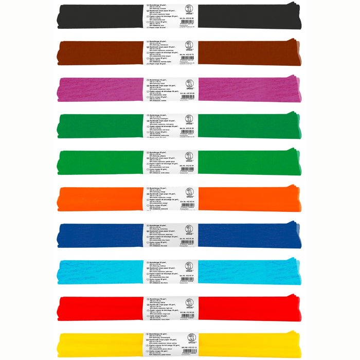 URSUS Crepe Paper 10 Rolls, 10 Colours from Australia