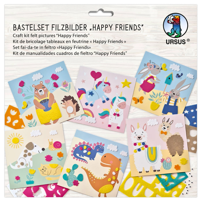 URSUS DIY Felt Pictures Set of 6 Animals from Australia