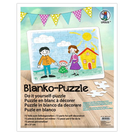 URSUS DIY Jigsaw Puzzle White, Customisable 72 Pieces, 29cm from Australia