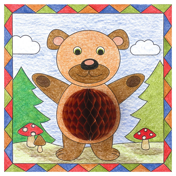 URSUS Paper Crafts 3D Honeycomb Ball Colouring Pictures, Set of 6 Autumn from Australia