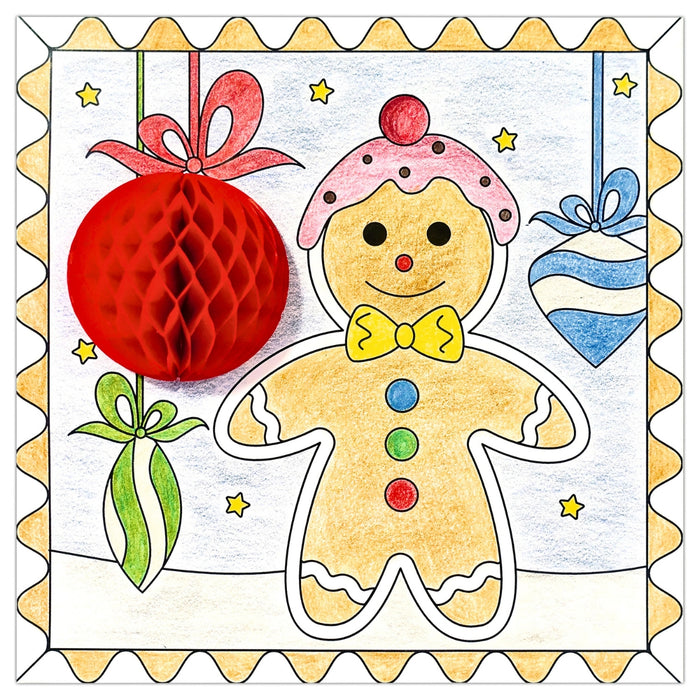 URSUS Paper Crafts 3D Honeycomb Ball Colouring Pictures, Set of 6 Christmas from Australia