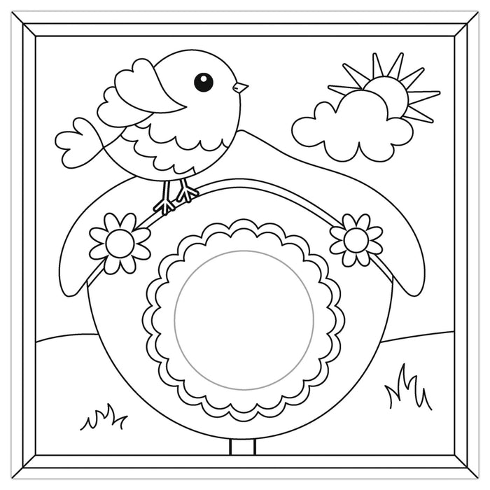 URSUS Colouring Pages with 3D Honeycomb Ball - 6 Sheets - Spring