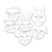 URSUS Paper Crafts DIY Kid's Masks Set of 6 Farm Animals & Pets from Australia