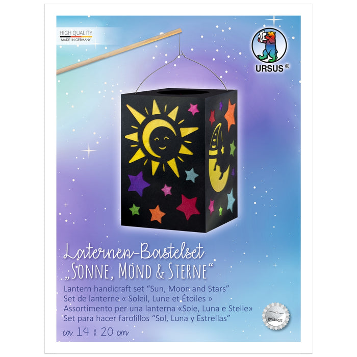 URSUS Paper Crafts DIY Lantern, Black Box Sun, Moon & Stars from Australia